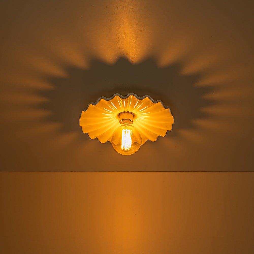 Valona Modern Ceramic Semi Flush Mount