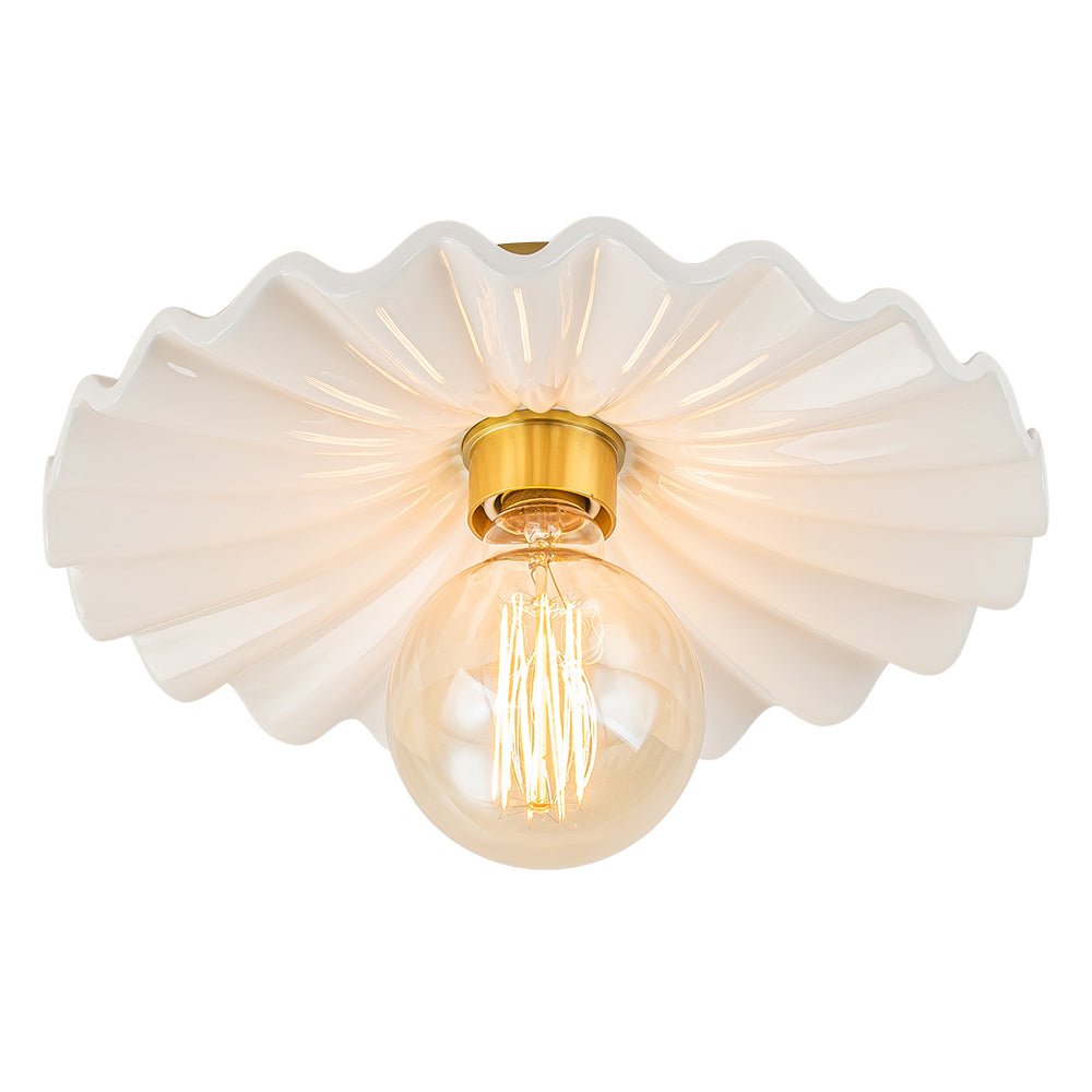 Valona Modern Ceramic Semi Flush Mount