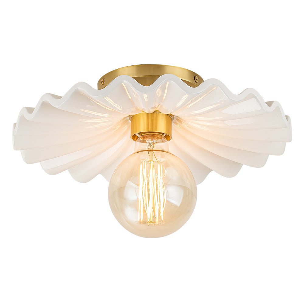 Valona Modern Ceramic Semi Flush Mount