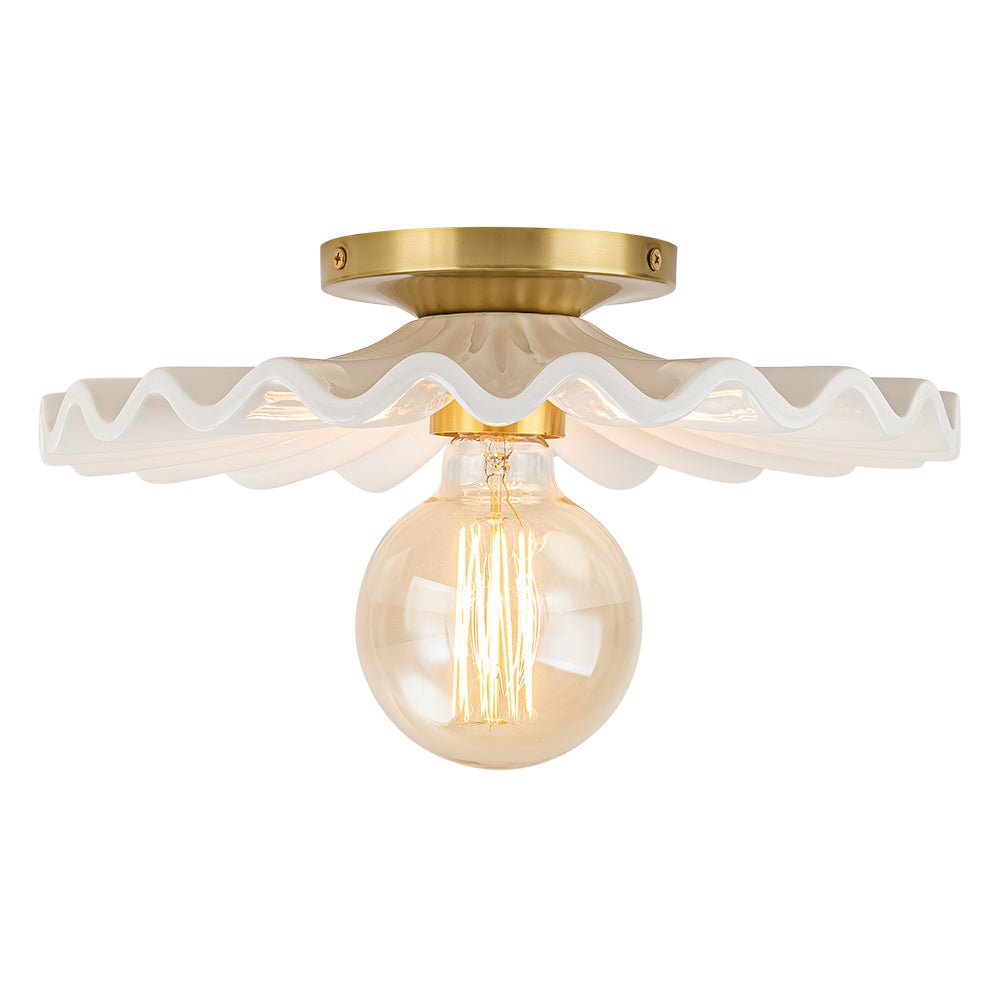 Valona Modern Ceramic Semi Flush Mount