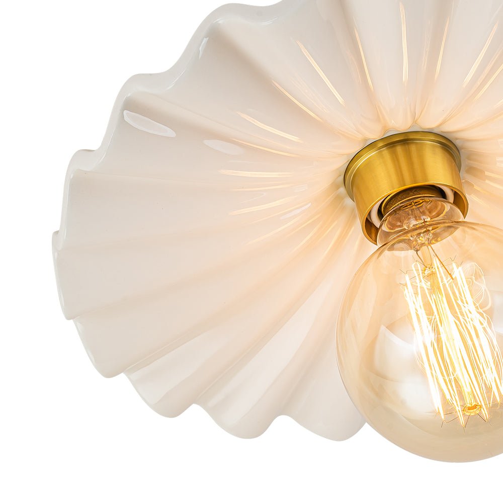 Valona Modern Ceramic Semi Flush Mount
