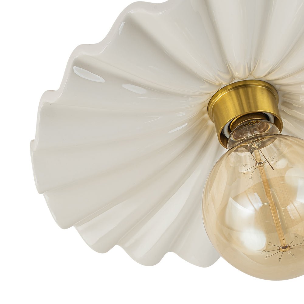 Valona Modern Ceramic Semi Flush Mount