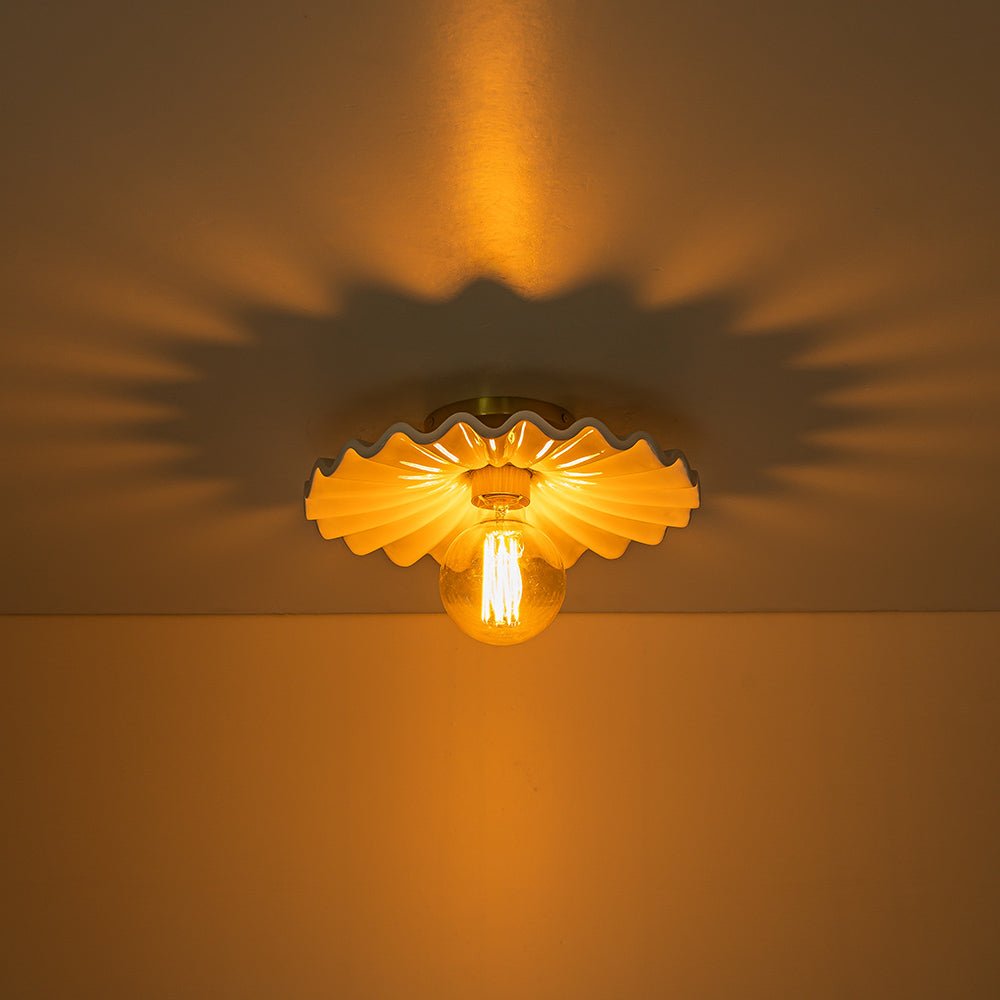 Valona Modern Ceramic Semi Flush Mount