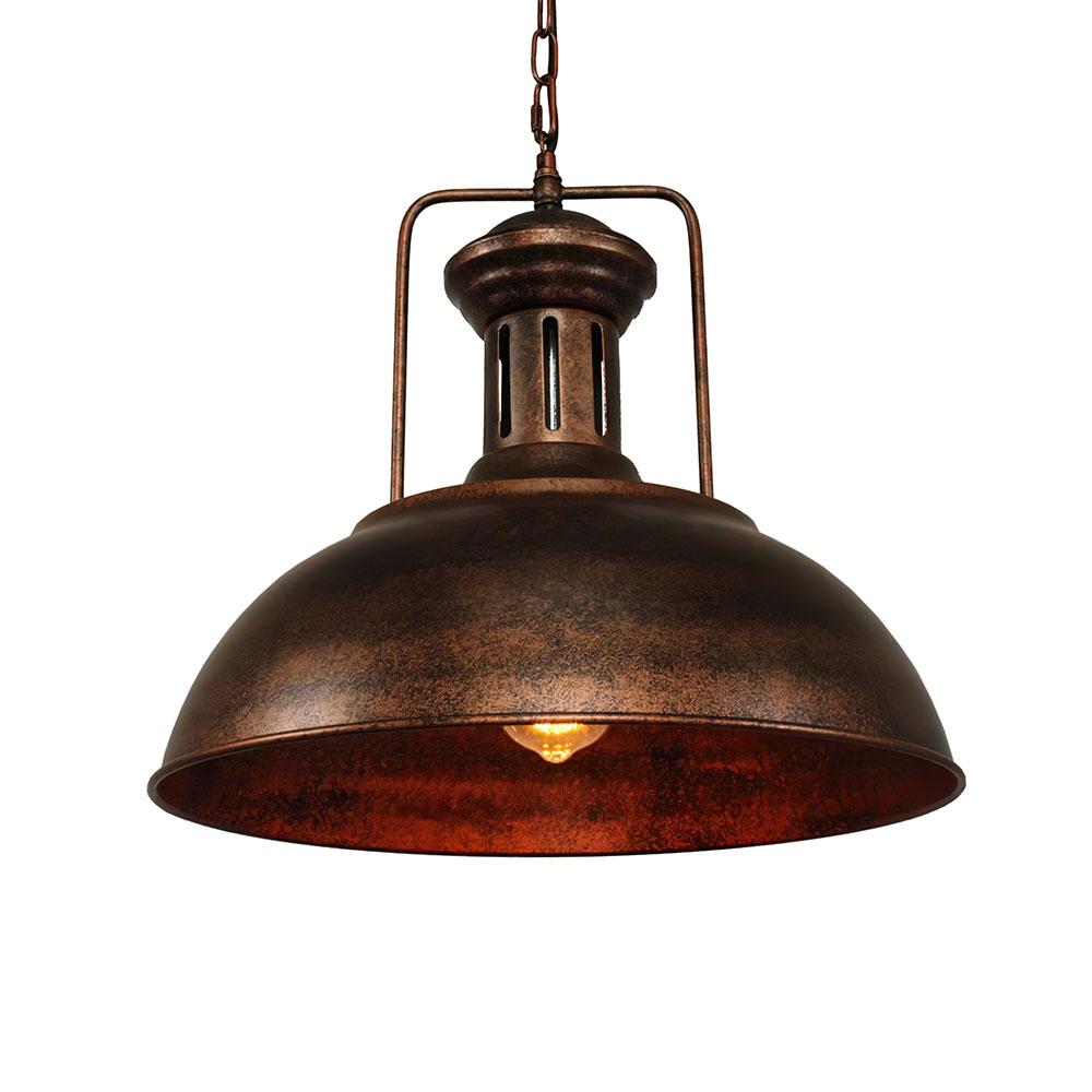 Ulven Industrial Metal Dome Pendant Light