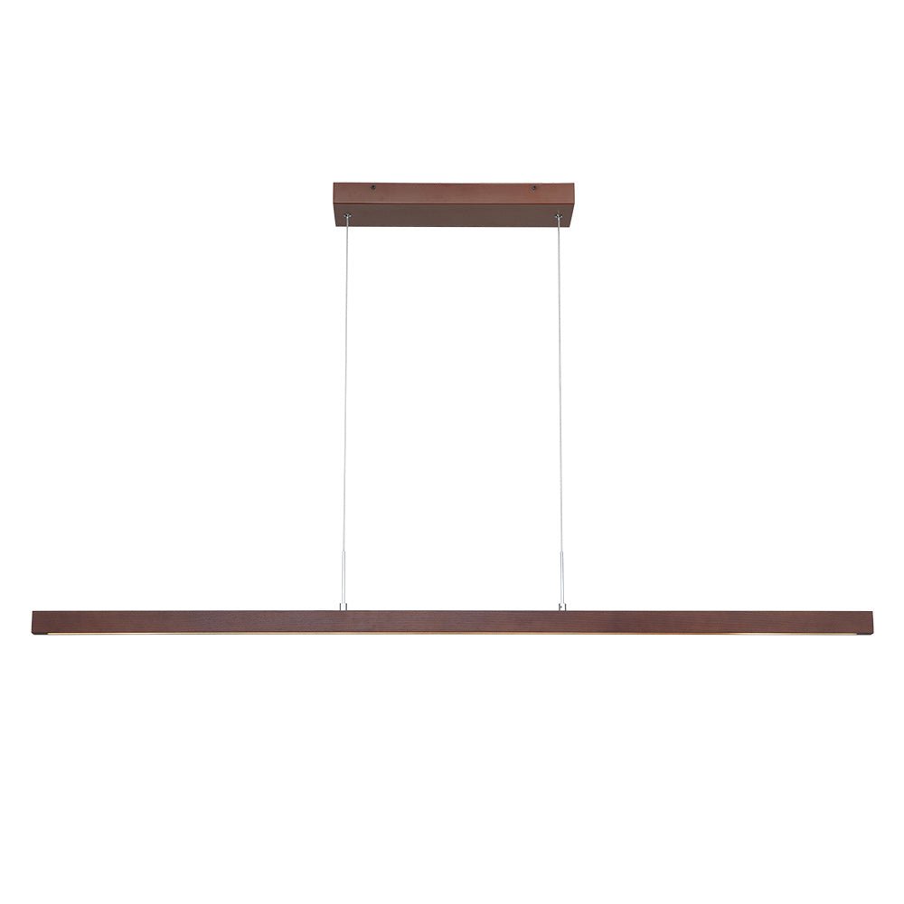 Zefyr Modern Minimalist LED Linear Wood Chandelier