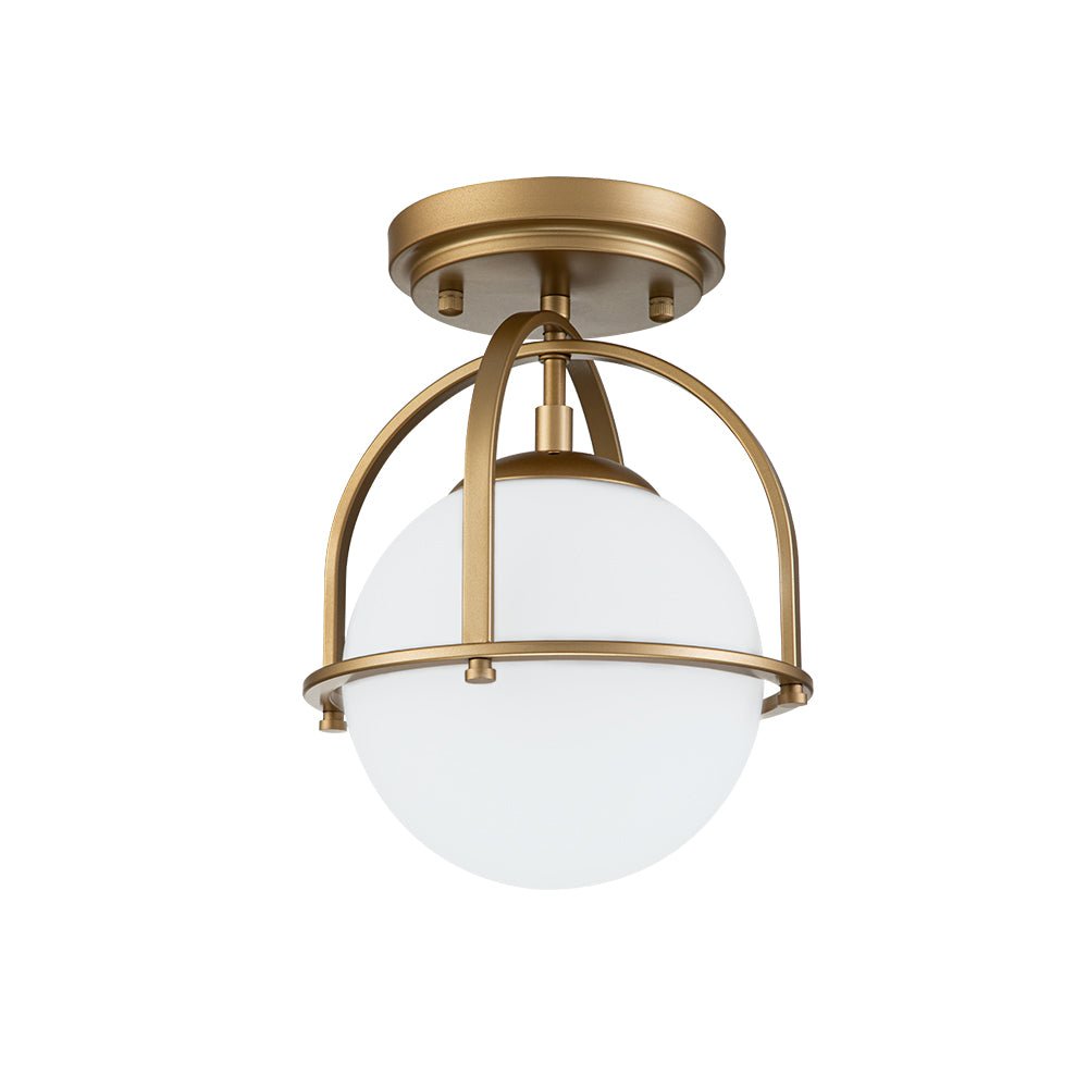 Ljomun Opal Glass Sphere Semi-Flush Mount