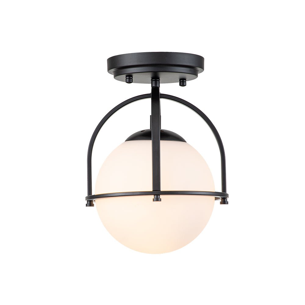 Ljomun Opal Glass Sphere Semi-Flush Mount