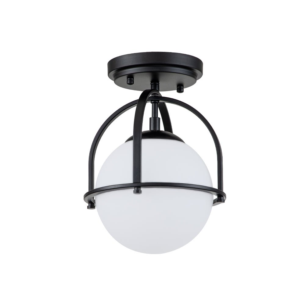 Ljomun Opal Glass Sphere Semi-Flush Mount