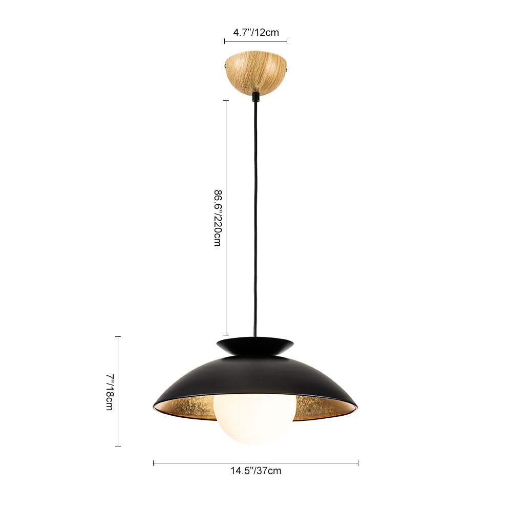 Qvistuvux Scandinavian Metal Pendant Light