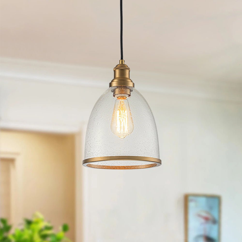 Xylia Modern Glass Dome Pendant Light
