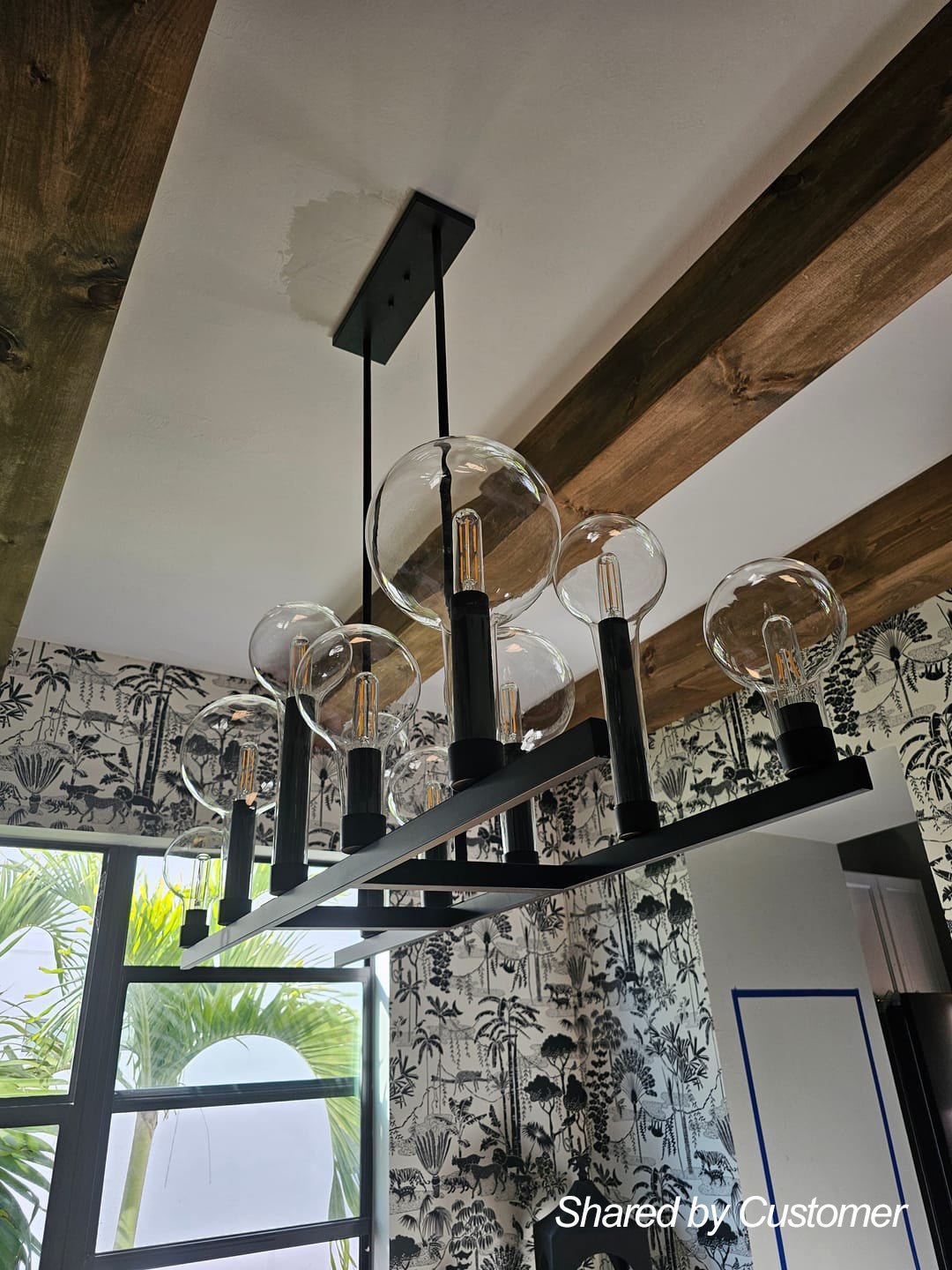 Ulfhild Clear Linear Glass Chandelier