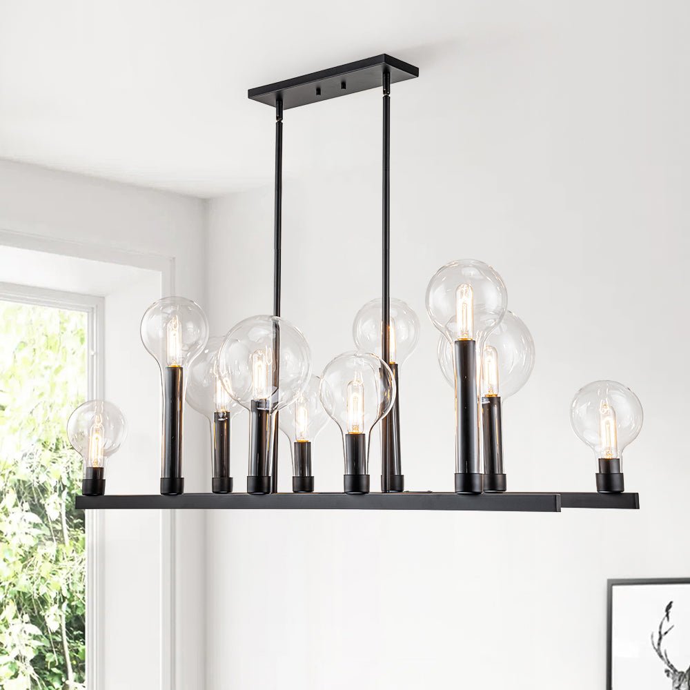 Ulfhild Clear Linear Glass Chandelier