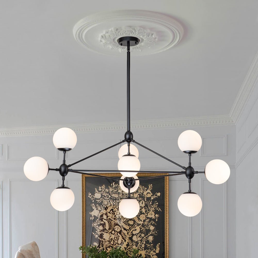 Tindra Globe Geometric Glass Chandelier