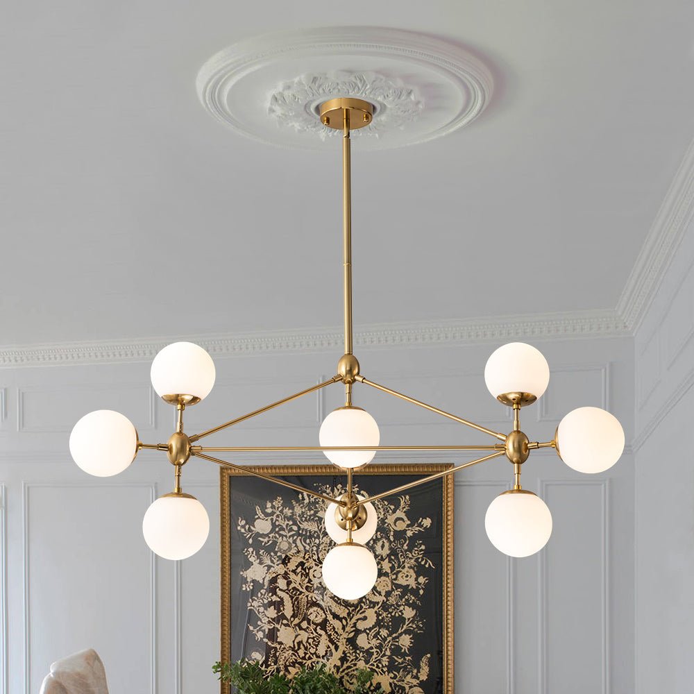 Tindra Globe Geometric Glass Chandelier