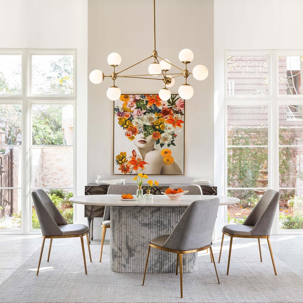 Tindra Globe Geometric Glass Chandelier