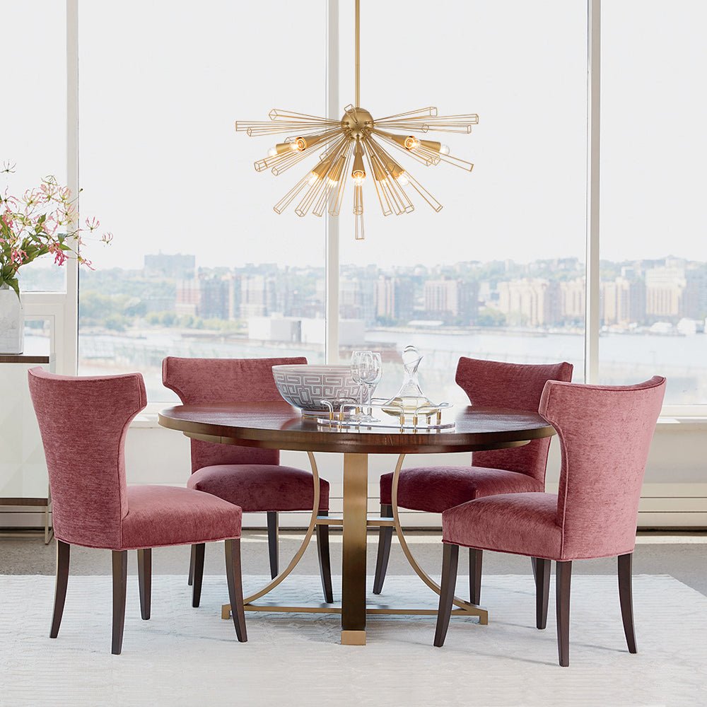 Waegnuli Geometric Sputnik Sunburst Metal Chandelier