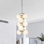 Caeluvox Pearl Tiered Milky Glass Pendant Light