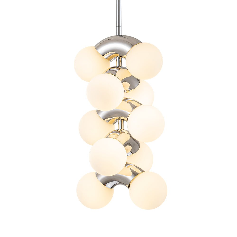 Caeluvox Pearl Tiered Milky Glass Pendant Light