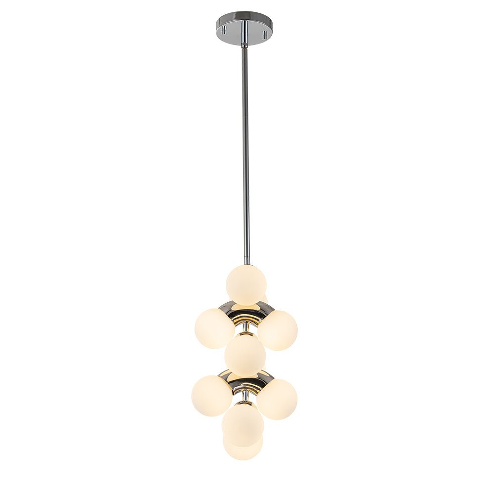Caeluvox Pearl Tiered Milky Glass Pendant Light