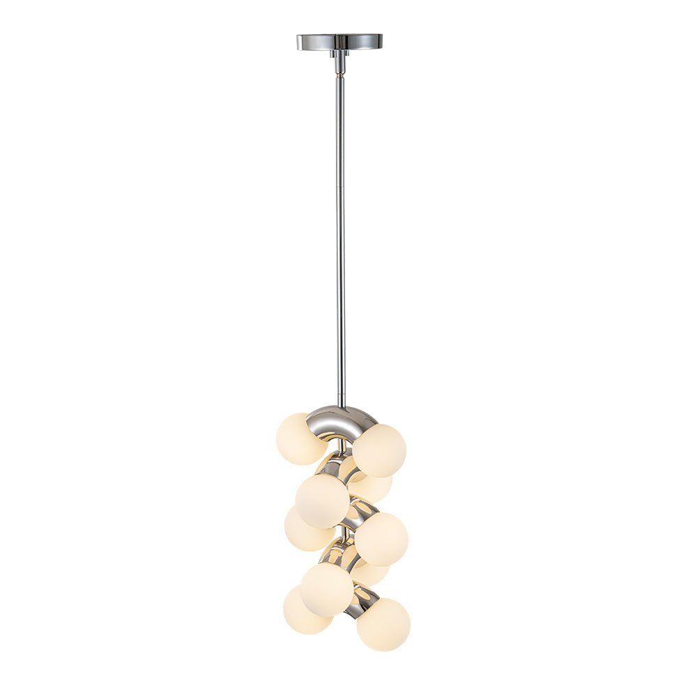 Caeluvox Pearl Tiered Milky Glass Pendant Light