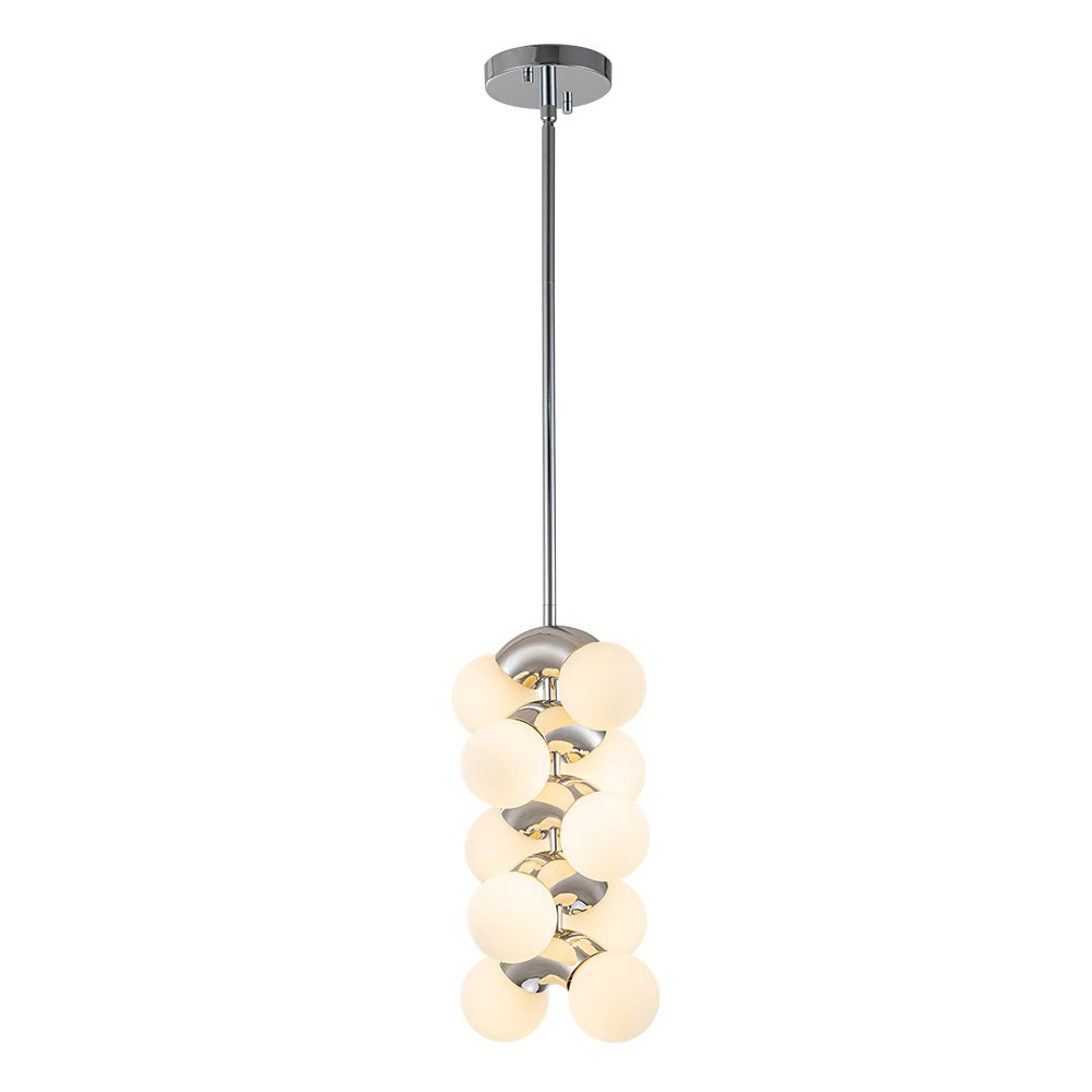 Caeluvox Pearl Tiered Milky Glass Pendant Light