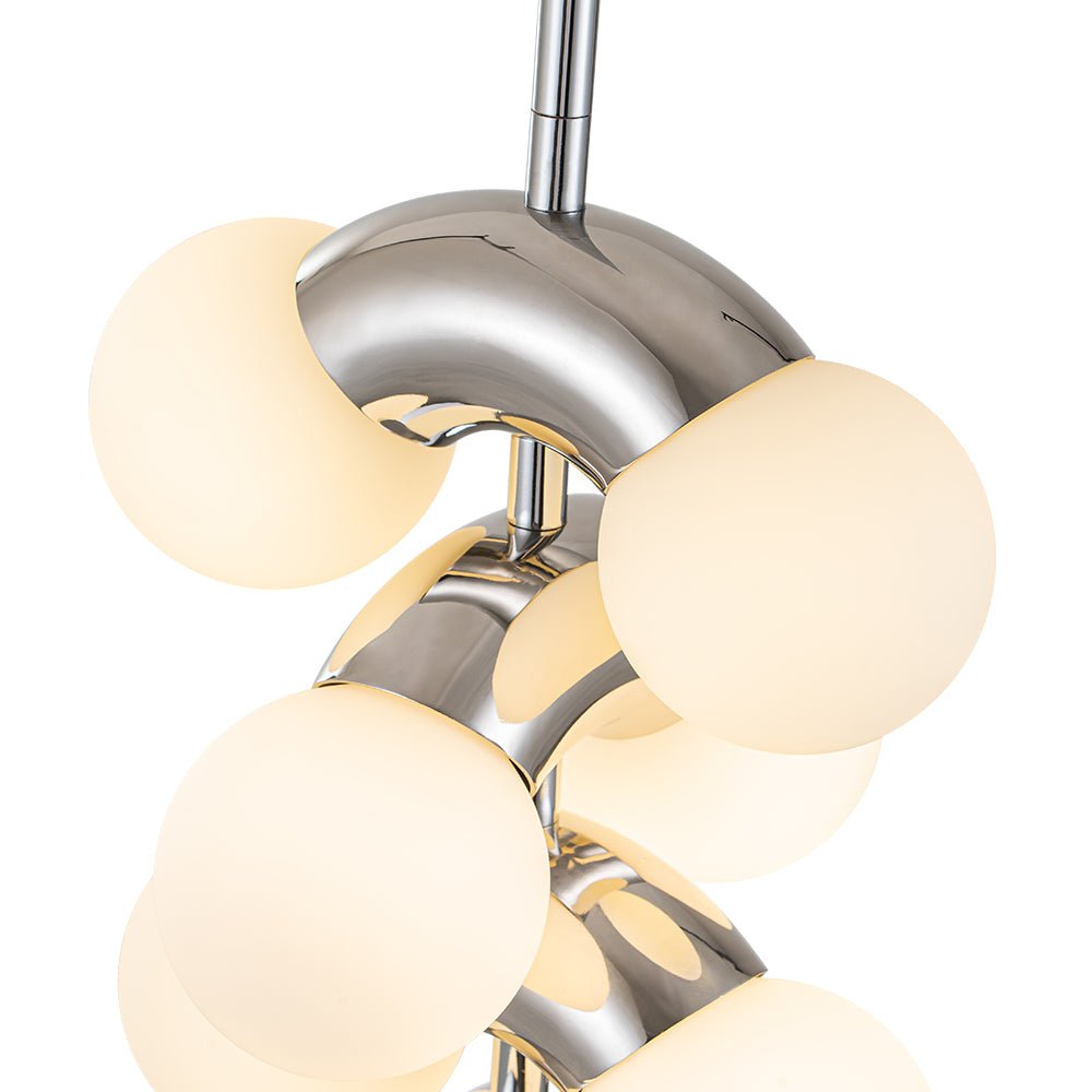 Caeluvox Pearl Tiered Milky Glass Pendant Light