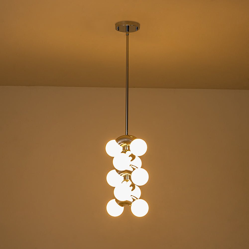 Caeluvox Pearl Tiered Milky Glass Pendant Light