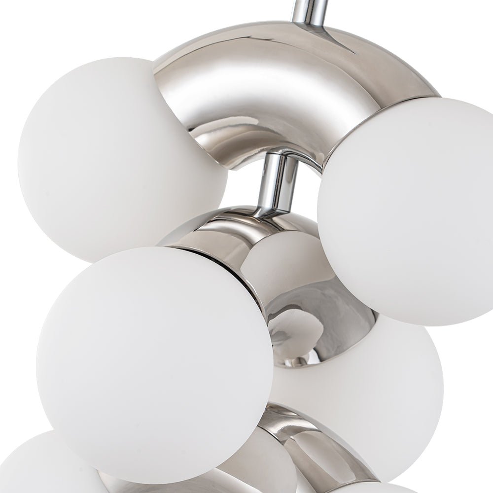 Caeluvox Pearl Tiered Milky Glass Pendant Light