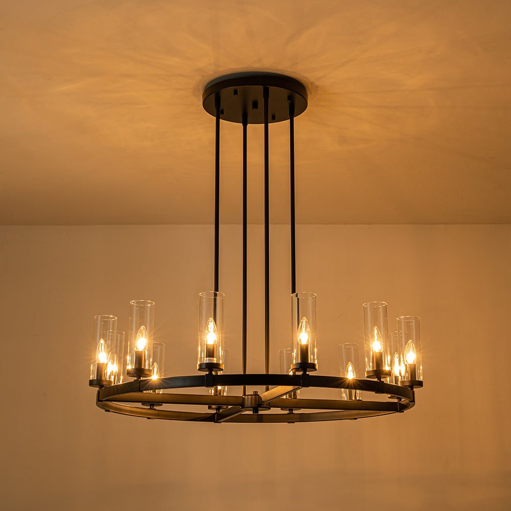 Plotulix Industrial Glass Chandelier