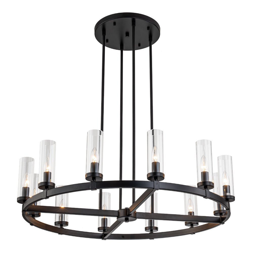 Plotulix Industrial Glass Chandelier