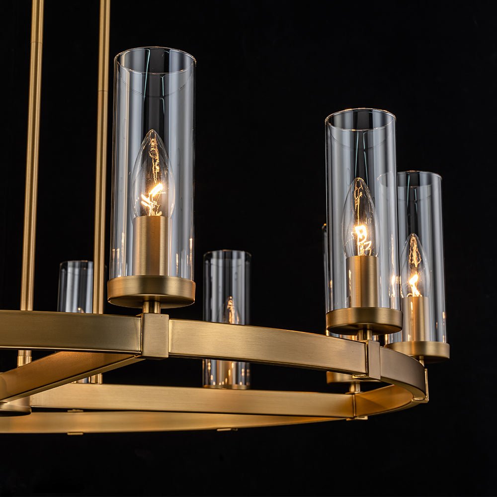 Plotulix Industrial Glass Chandelier