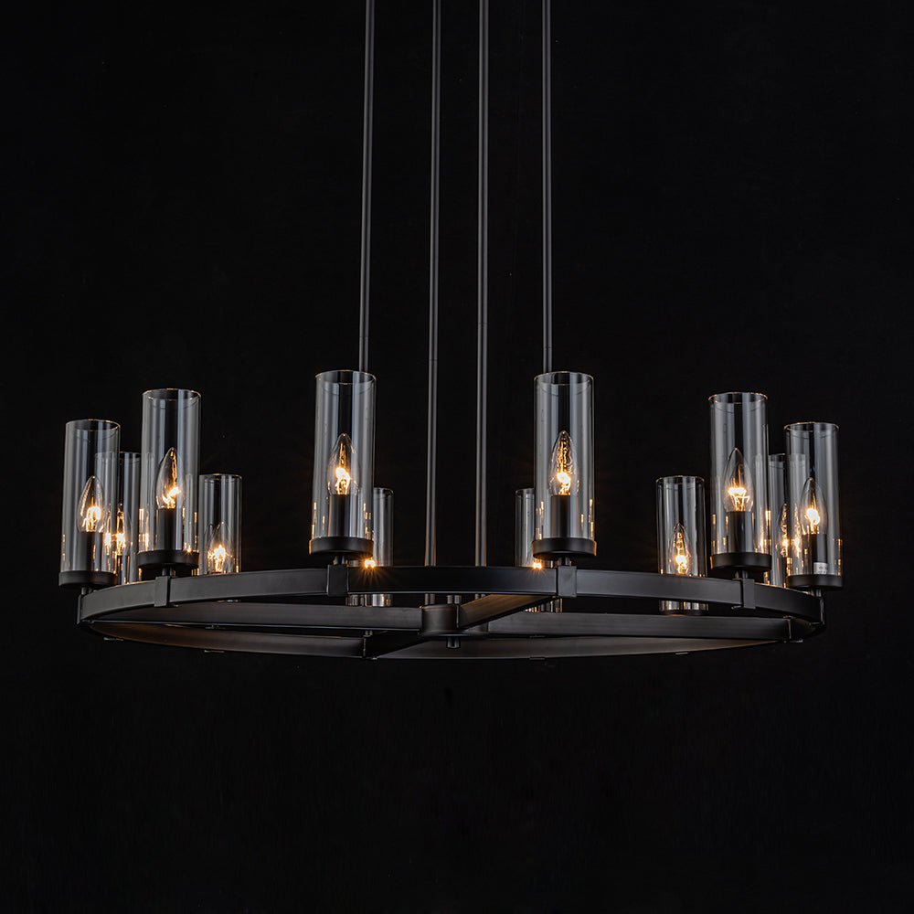 Plotulix Industrial Glass Chandelier