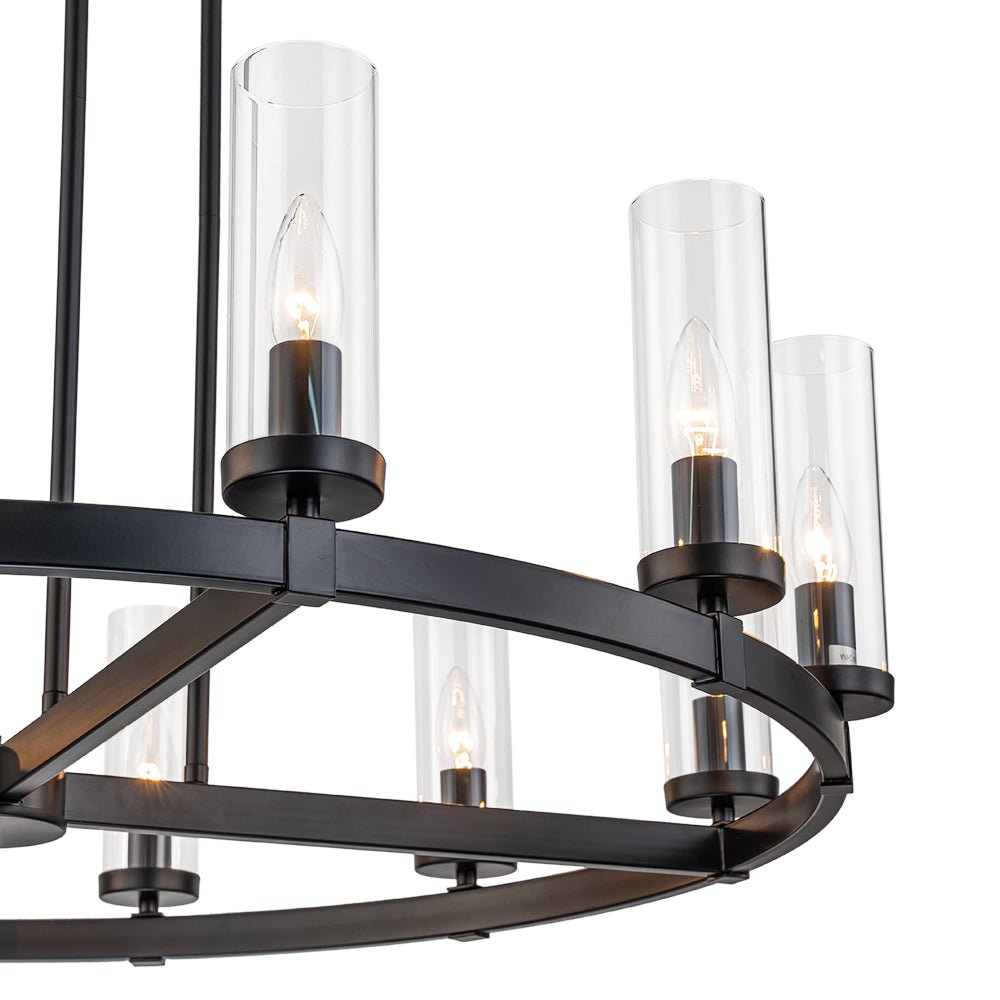 Plotulix Industrial Glass Chandelier