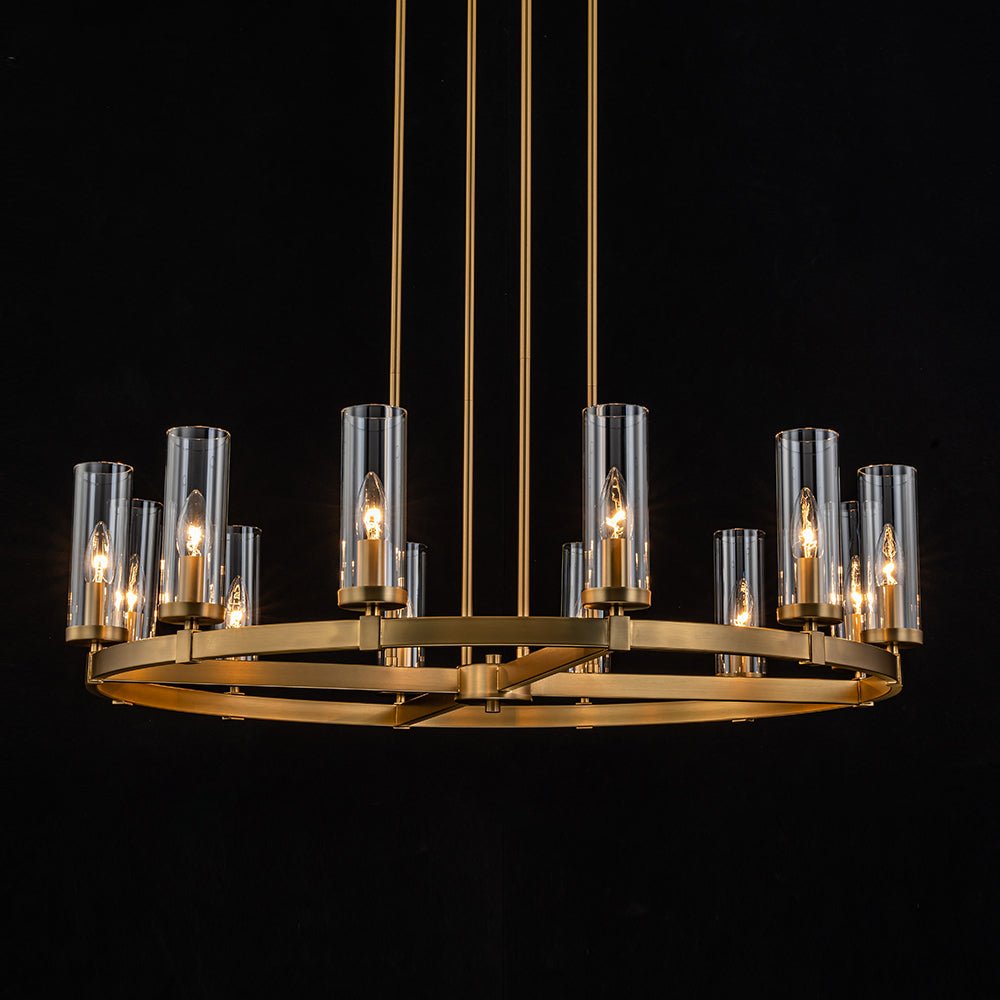 Plotulix Industrial Glass Chandelier