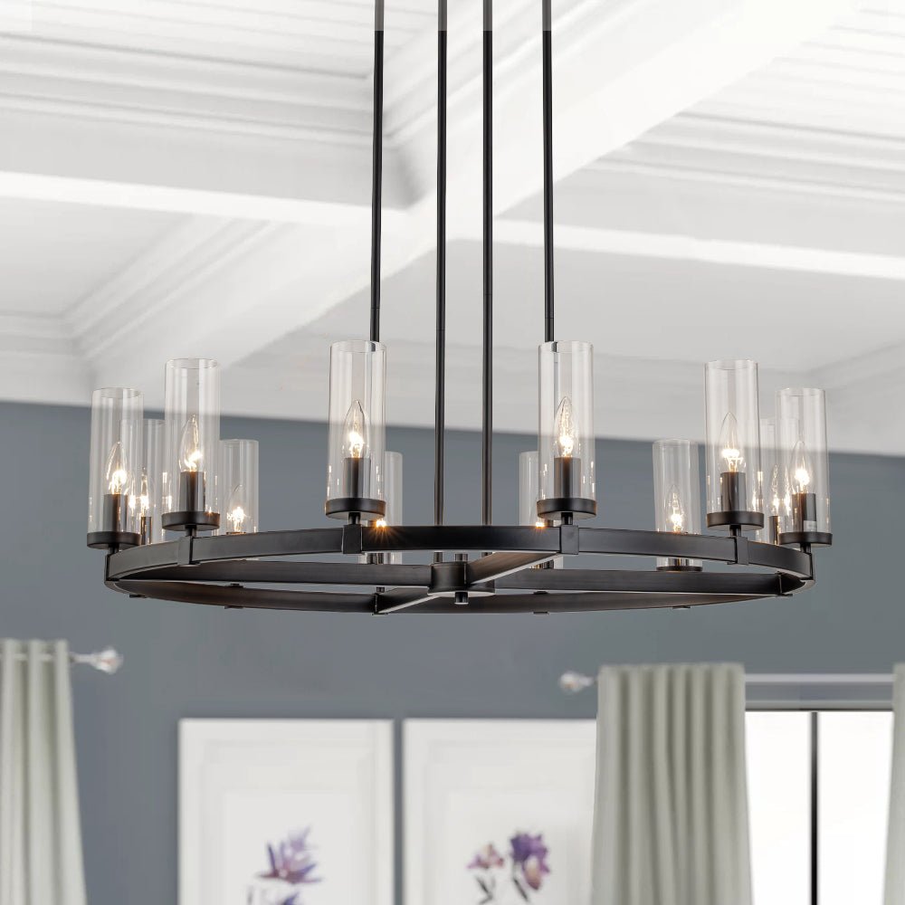 Plotulix Industrial Glass Chandelier