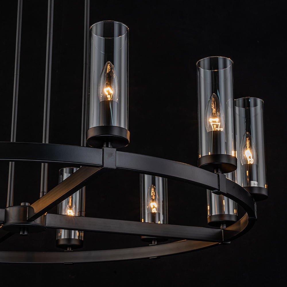 Plotulix Industrial Glass Chandelier