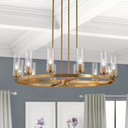 Plotulix Industrial Glass Chandelier