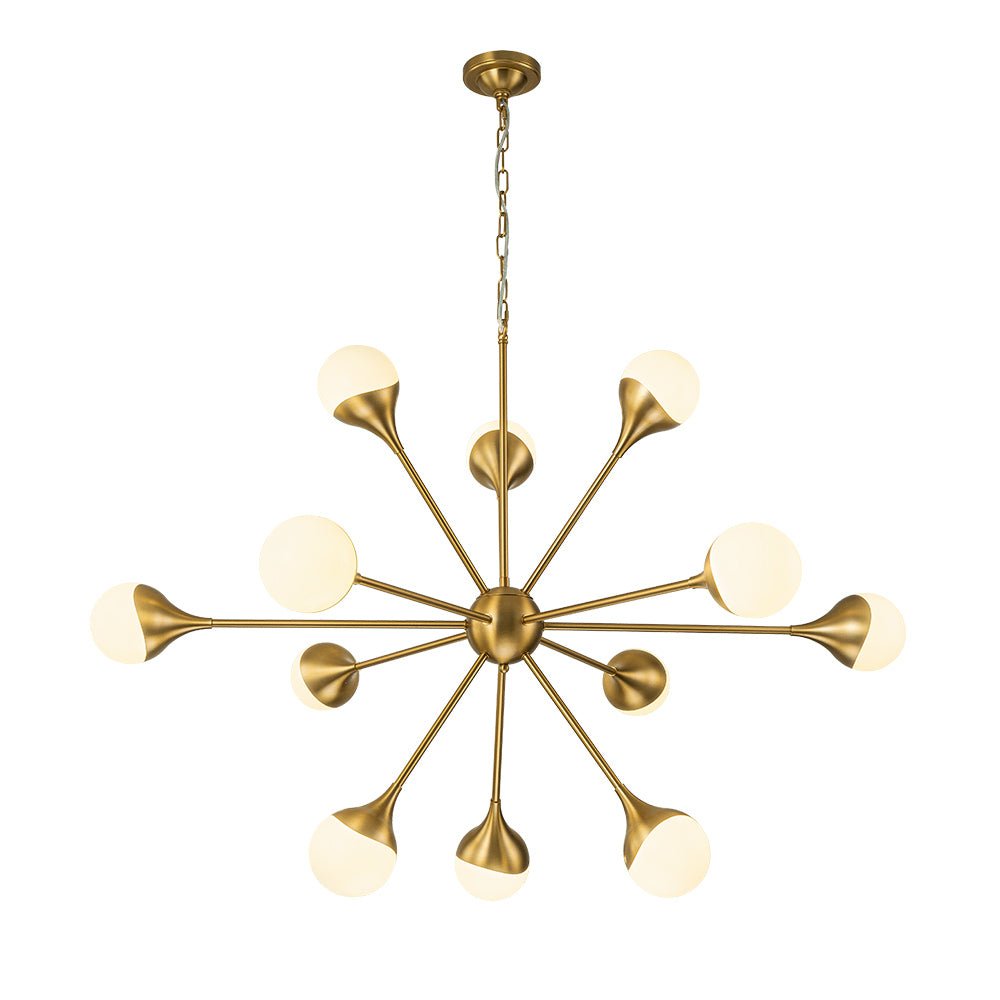 Caeluli Modern Sputnik Opal Glass Chandelier