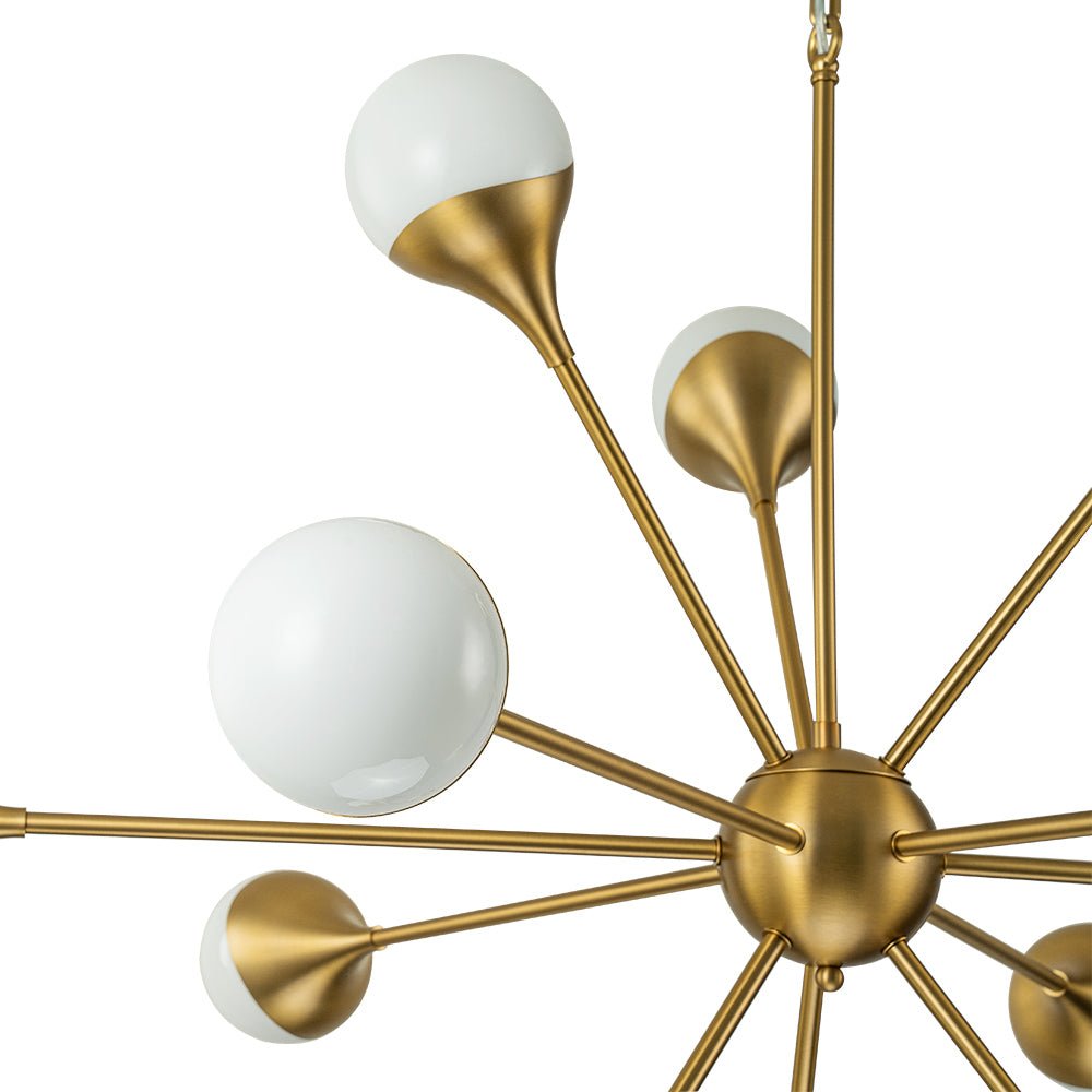Caeluli Modern Sputnik Opal Glass Chandelier