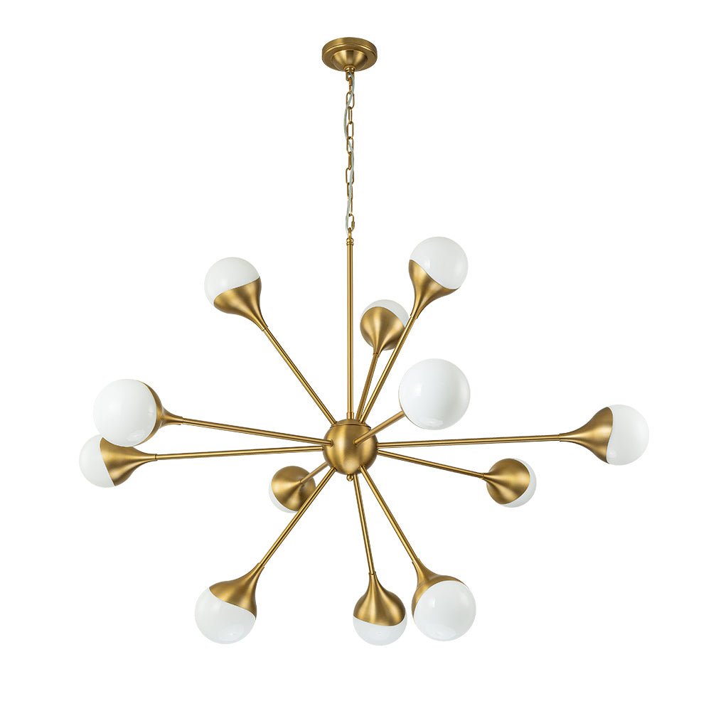 Caeluli Modern Sputnik Opal Glass Chandelier