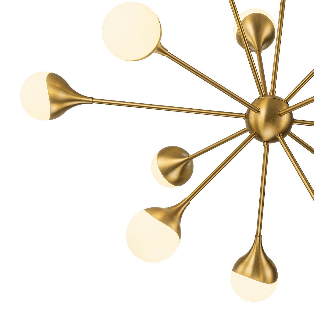 Caeluli Modern Sputnik Opal Glass Chandelier