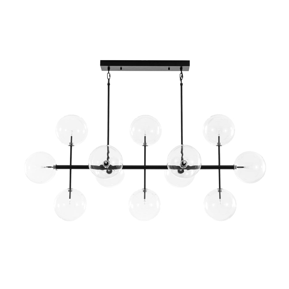 Himinuvux Sputnik Globe Bubble Linear Glass Chandelier