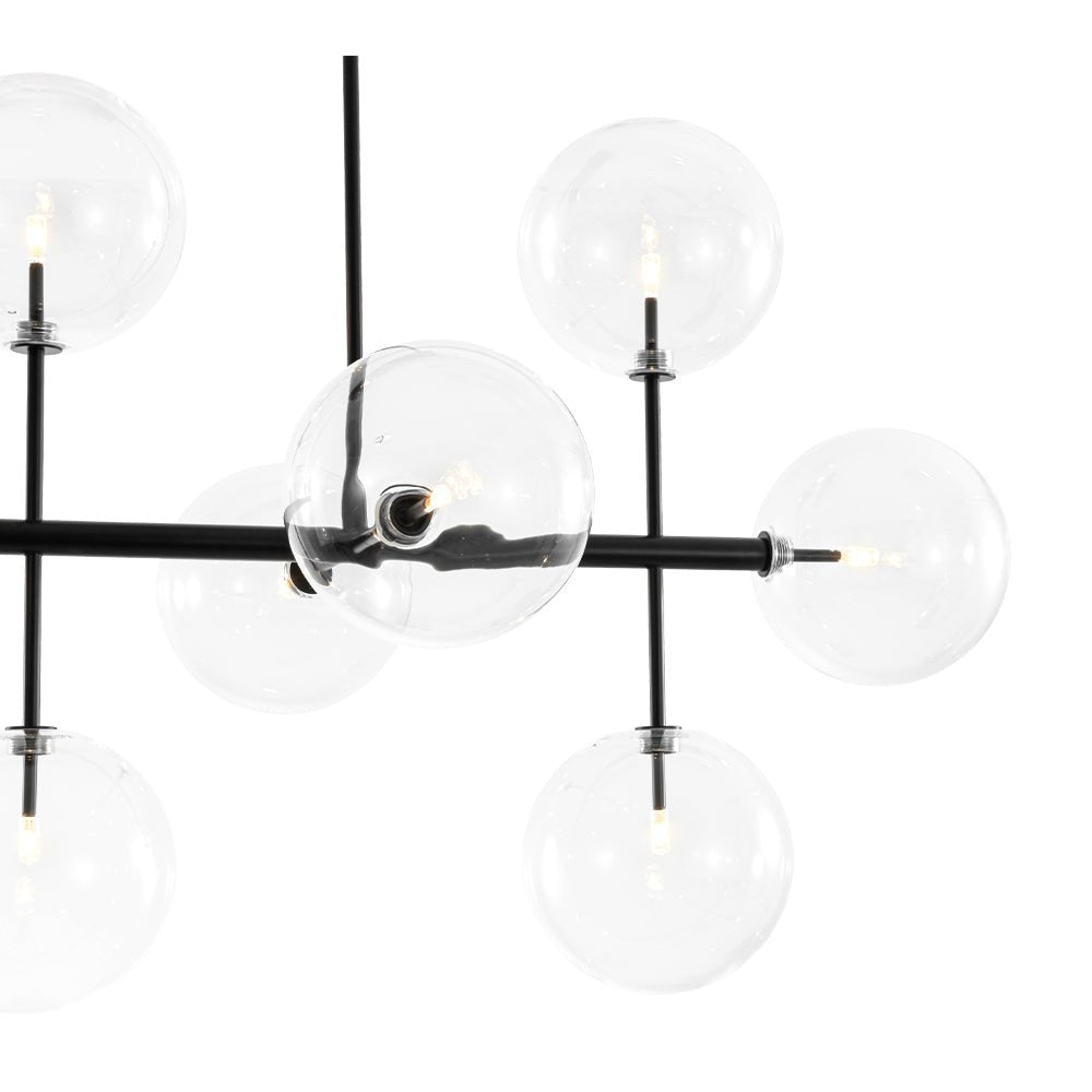 Himinuvux Sputnik Globe Bubble Linear Glass Chandelier