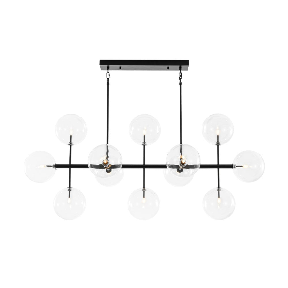 Himinuvux Sputnik Globe Bubble Linear Glass Chandelier