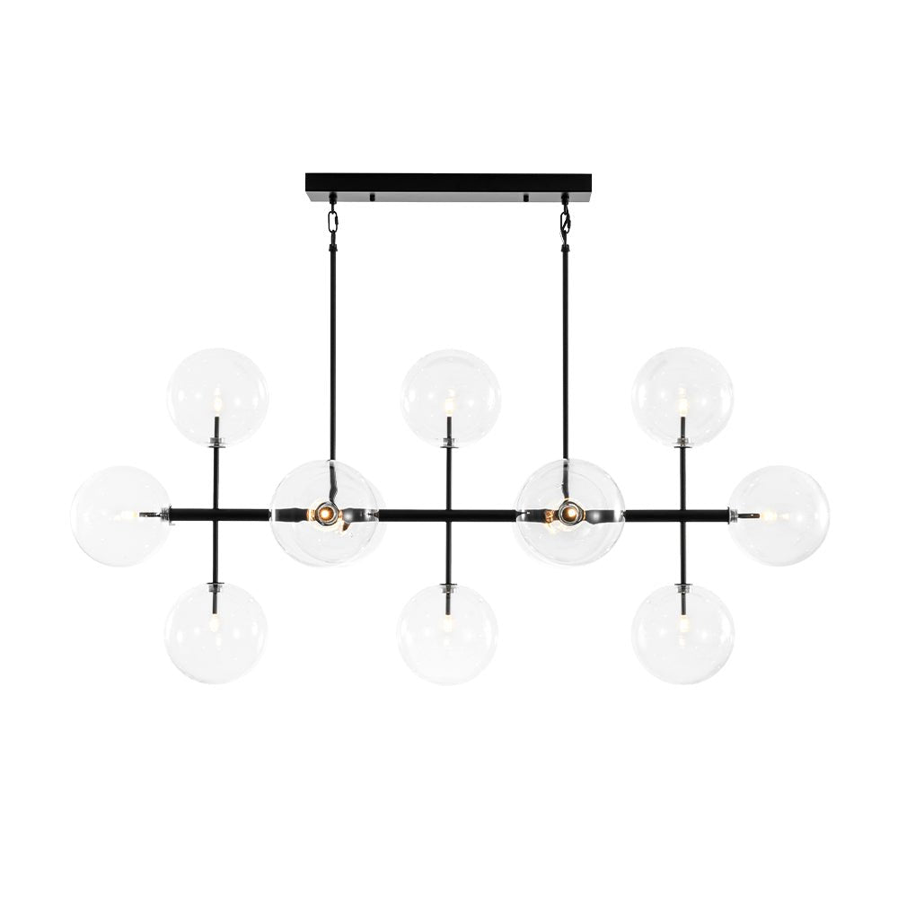 Himinuvux Sputnik Globe Bubble Linear Glass Chandelier
