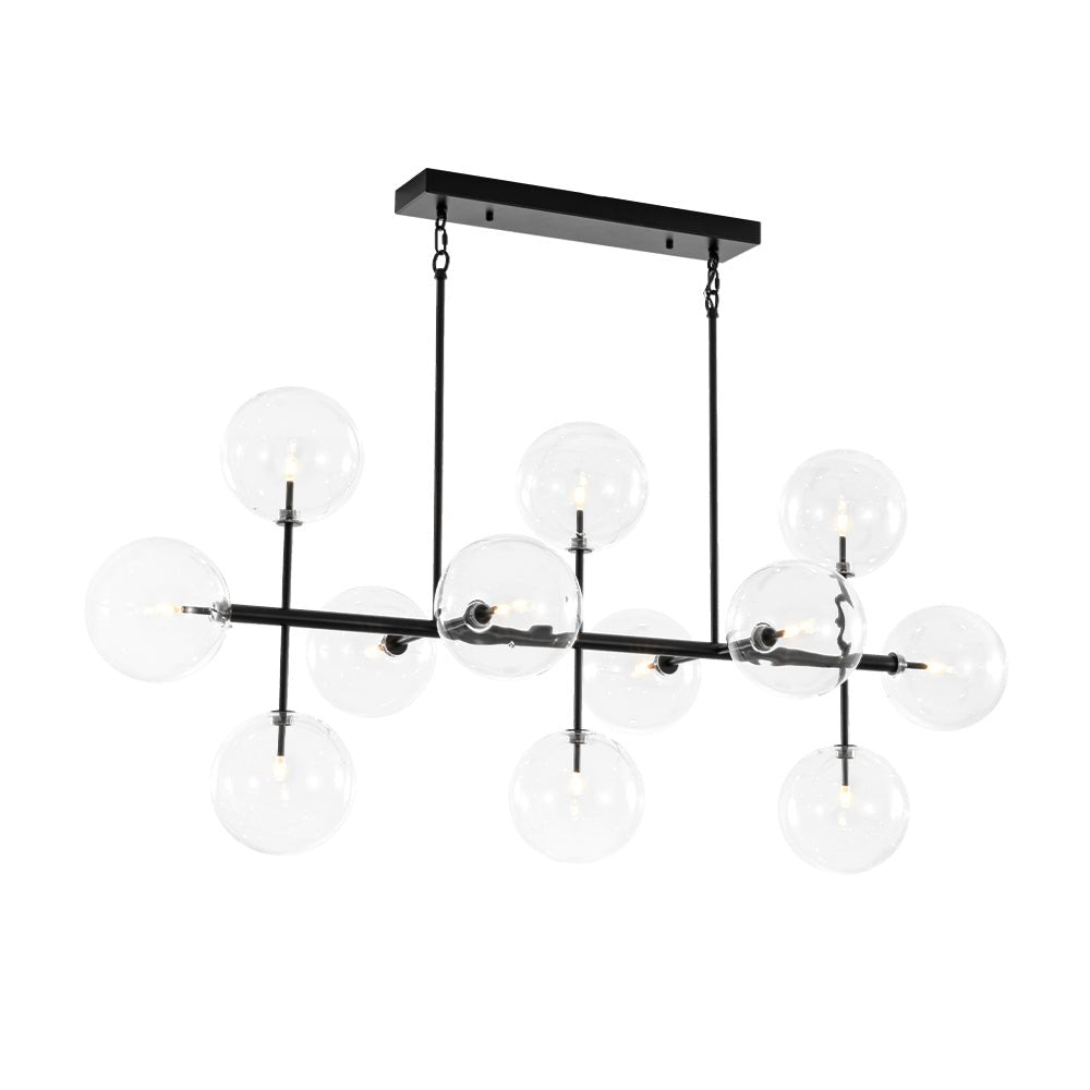 Himinuvux Sputnik Globe Bubble Linear Glass Chandelier