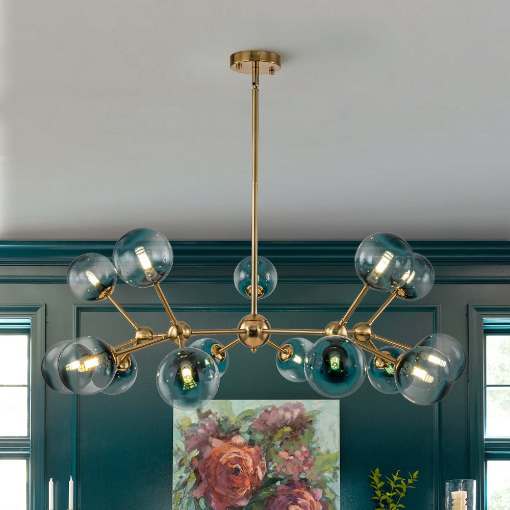 Zoruli Modern Sputnik Glass Chandelier