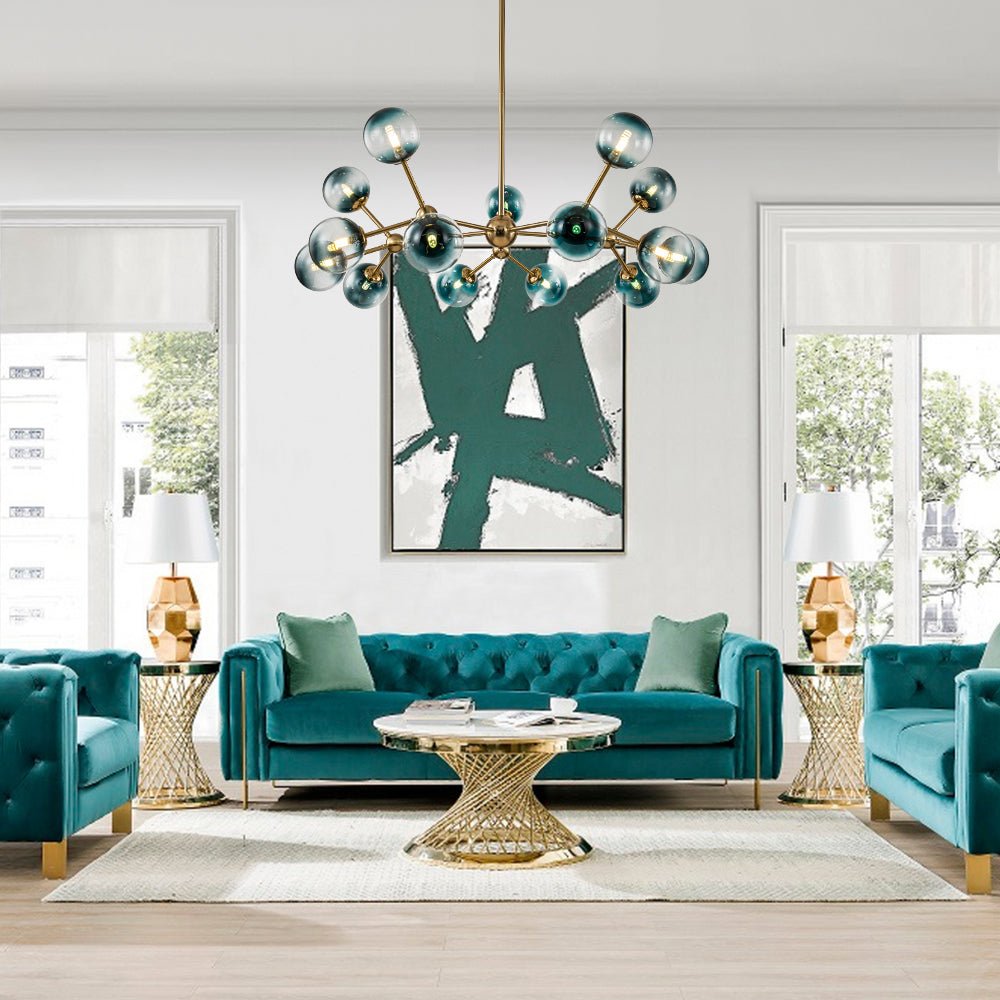 Zoruli Modern Sputnik Glass Chandelier