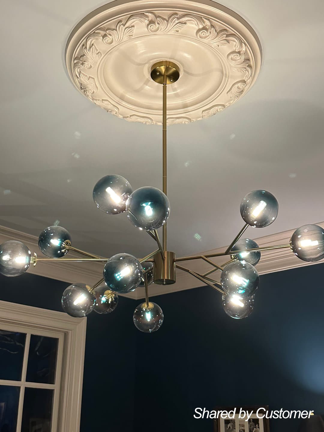 Nattli Glass Globe Bubble Chandelier