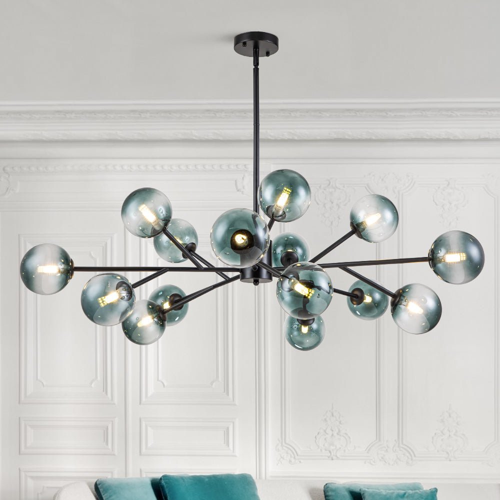 Nattli Glass Globe Bubble Chandelier